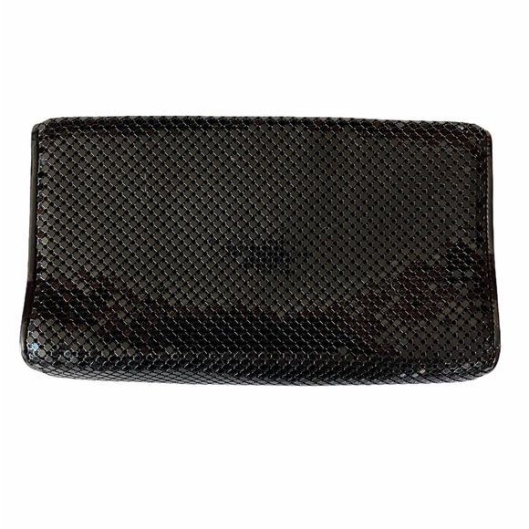 Vintage Whiting and Davis Black Mesh Clutch Purse - Picture 4 of 14